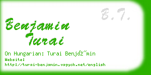 benjamin turai business card